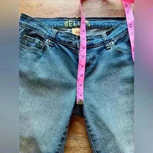 Delia’s Kick and Flare Low-Rise Jeans | 1/2 | Medium Blue Wash - Picture 5 of 10